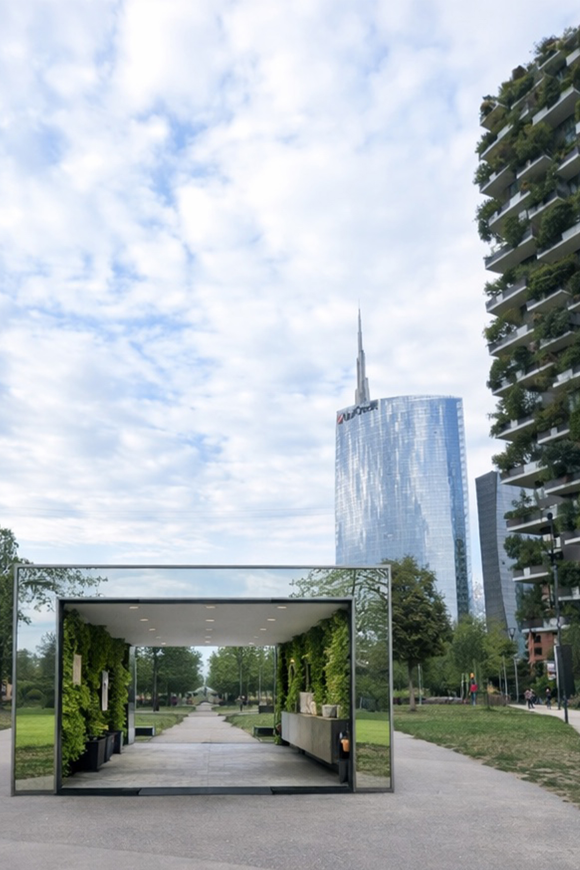 Capsula Oasi in città ai piedi del bosco verticale