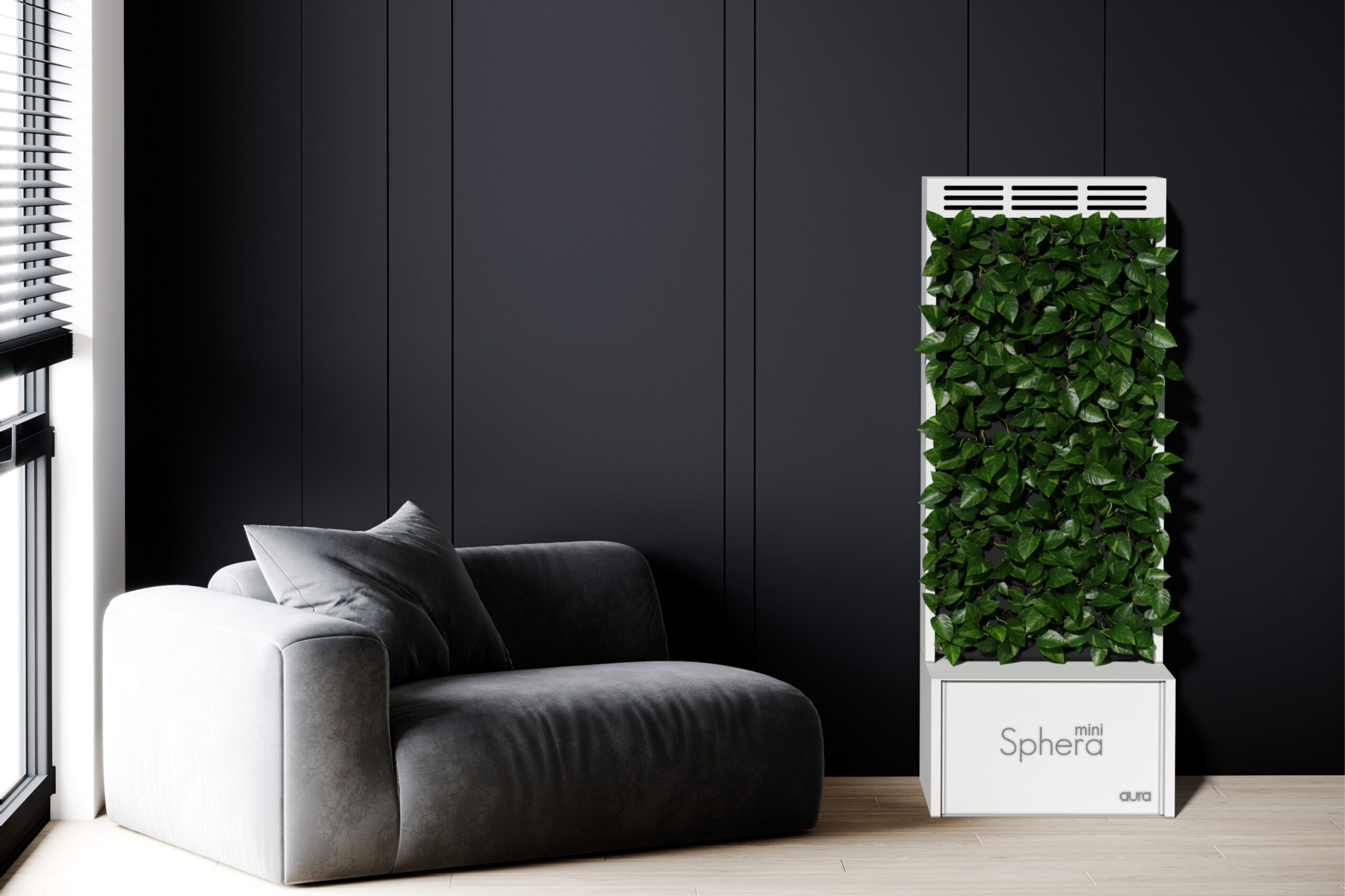 purificatore d'aria naturale per la casa con piante Sphera Mini, colore della scocca: bianco